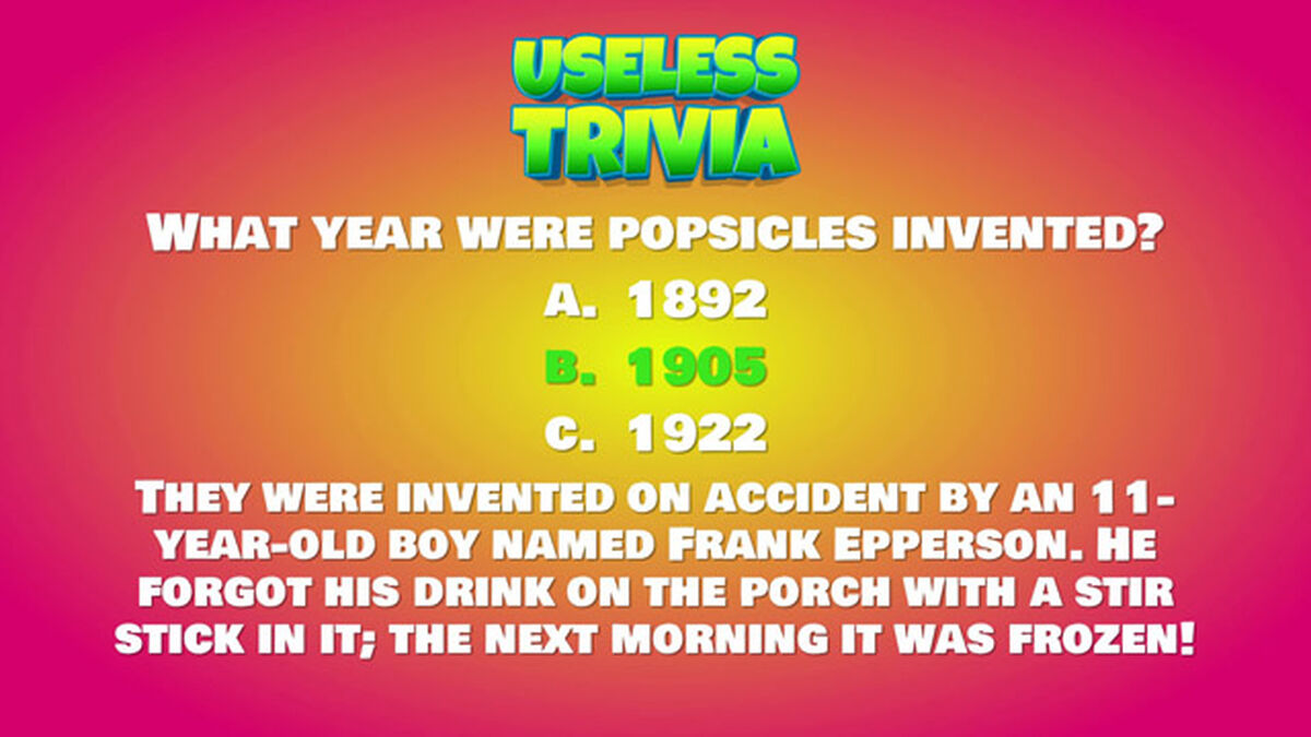 Useless Trivia Round Three image number null